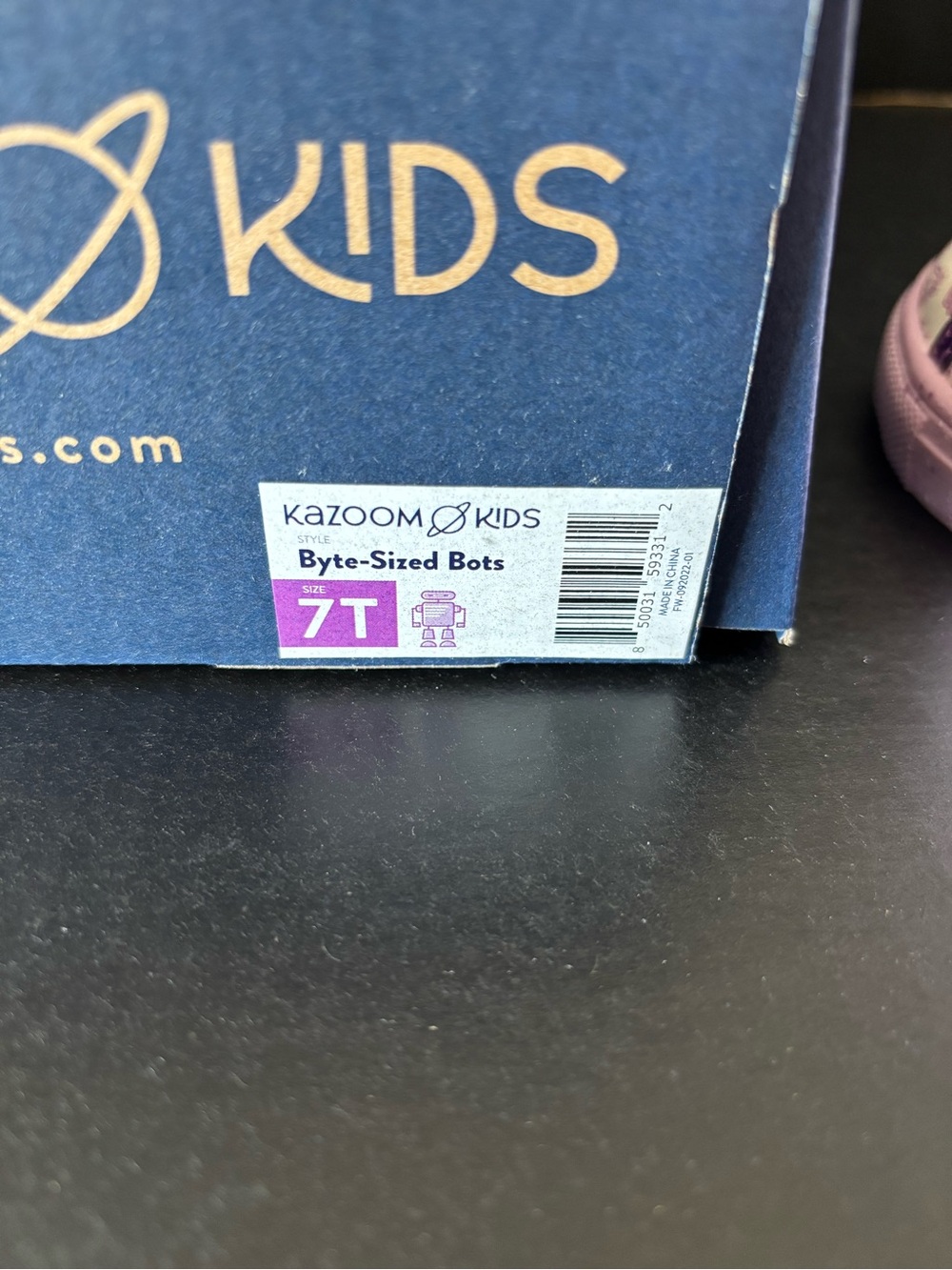 New Girls Kazoom Kids Purple Sneakers - Picture 6 of 6
